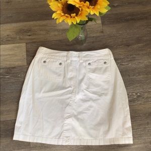 White Gap Denim Skirt Size 14